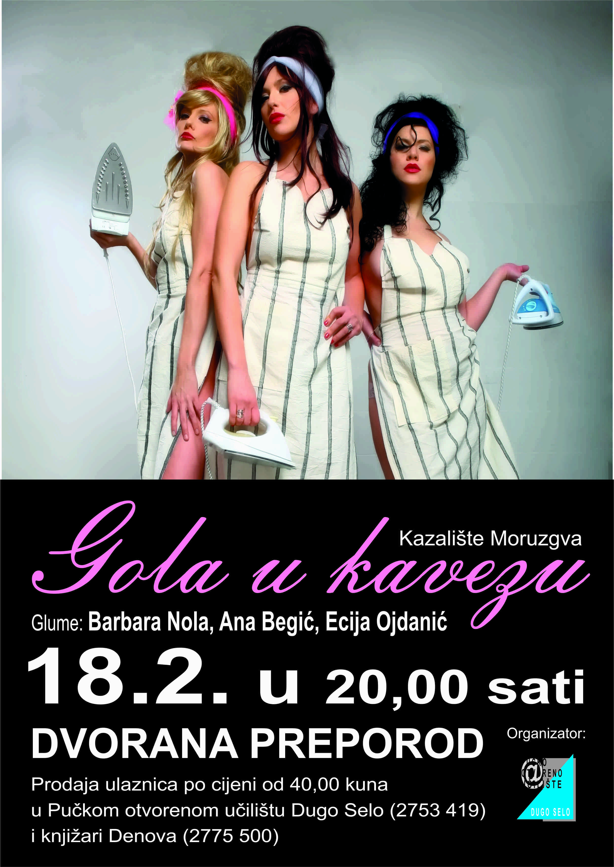 gola u kavezu plakat